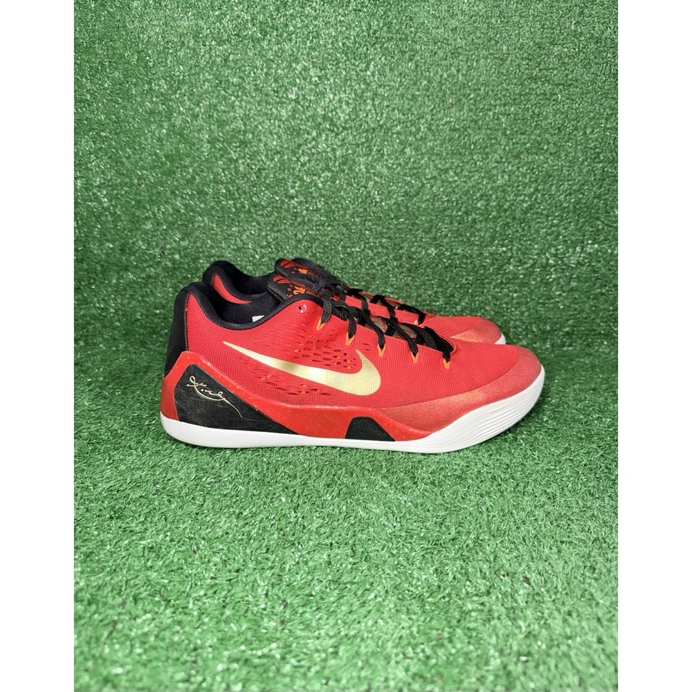 Nike Kobe 9 EM Low Protro China Mens Size 12.5 Red Basketball Shoes IH1400-600